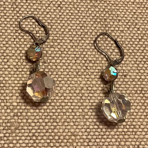 Vintage Aurora Borealis Earrings - Picture 1 of 2